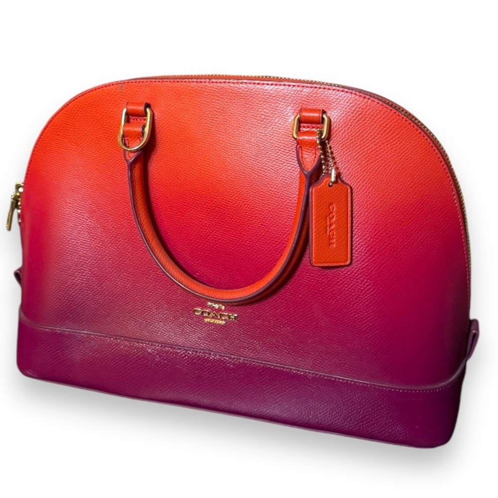 COACH SIERRA SATCHEL IN OMBRE LEATHER (COACH F38397) Watermelon
